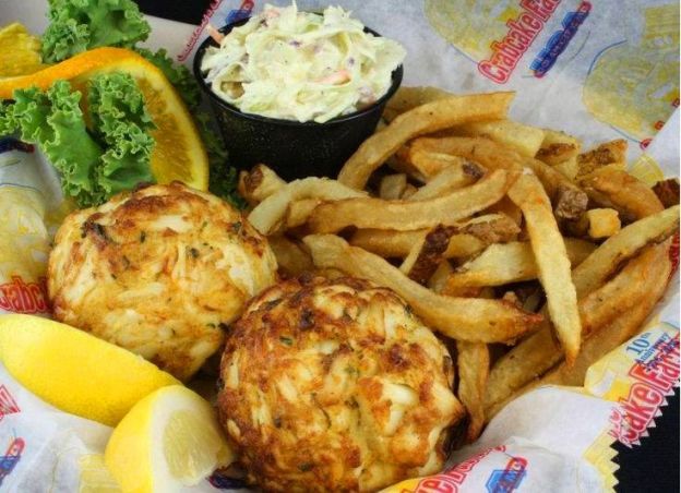 crabcakes at the original crabcake factory