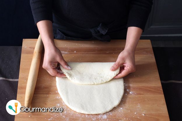 Turn the dough