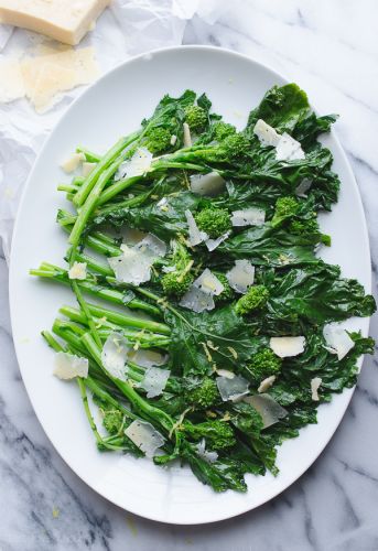 Broccoli Rabe with Garlic Parmesan and Lemon