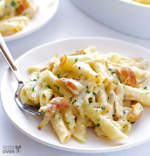 Chicken Alfredo Baked Ziti