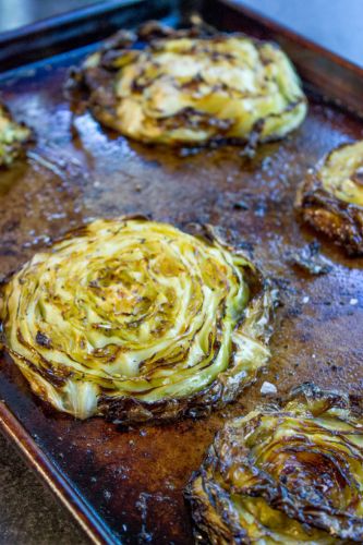 Crispy Roasted Cabbage Steaks