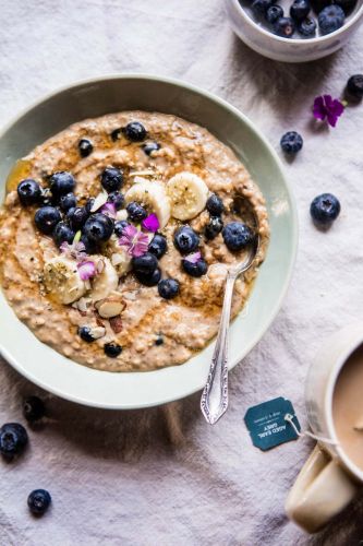 Earl Grey Blueberry Oatmeal