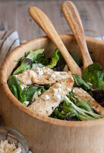 Yogurt Lemon Chicken and Feta Salad