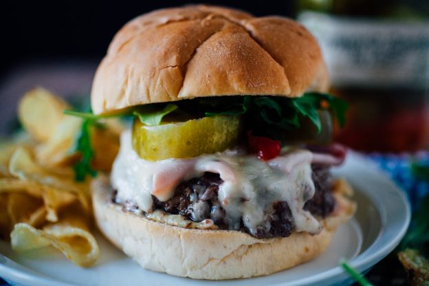 Cubano-Style Cheeseburgers