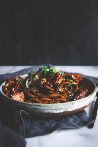 Vegetarian Japanese Pan Noodles