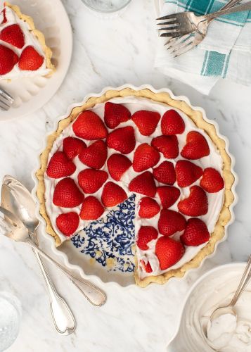 Strawberry Coconut Cream Tart