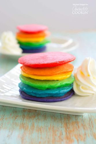 rainbow pancakes