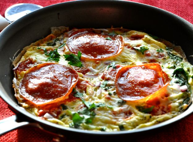 64. Pizza frittata