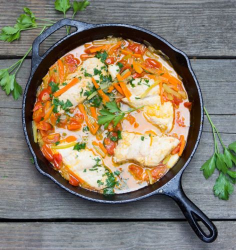 Fish in Crazy Water Neapolitan stew