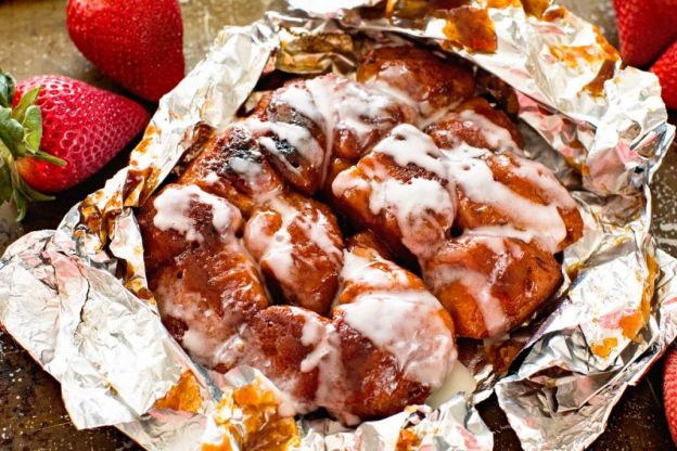 Cinnamon Monkey Bread Foil Packets