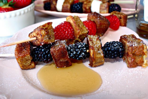 French toast fruit kabobs