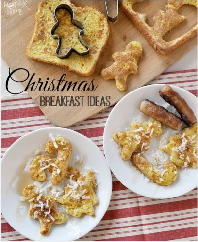 Gingerbread men French toast