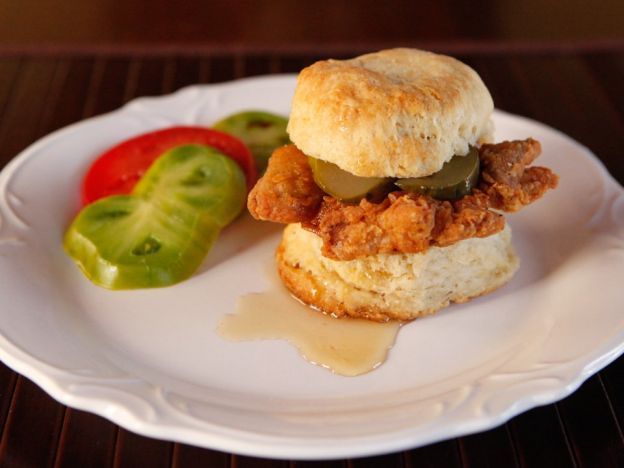 Fried Chicken Thigh Biscuit Sliders