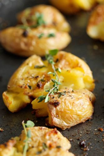 Garlic Smashed Potatoes