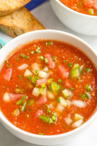 Easy Tomato Gazpacho Soup