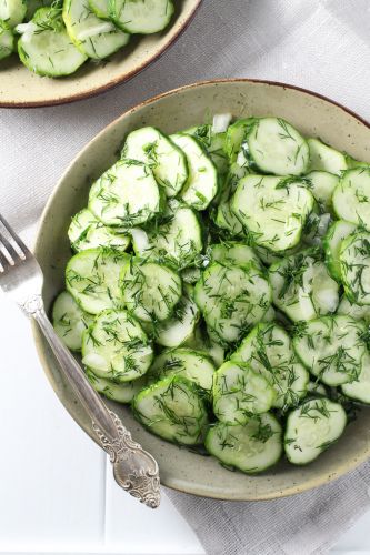 German cucumber salad