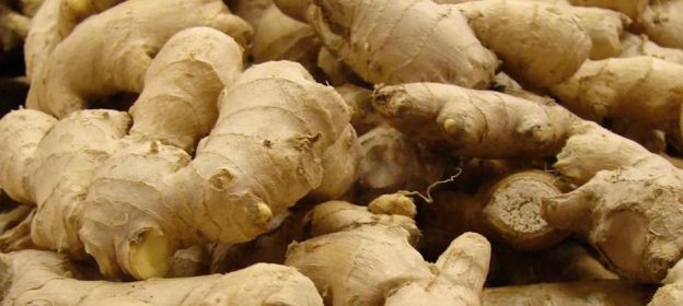 Peel ginger using a teaspoon