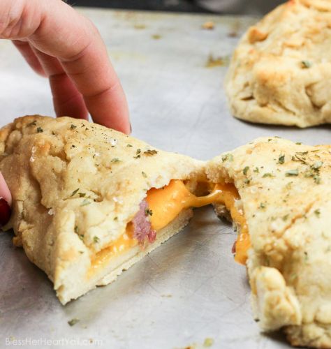 Gluten-Free Ham and Cheese Hot Pockets