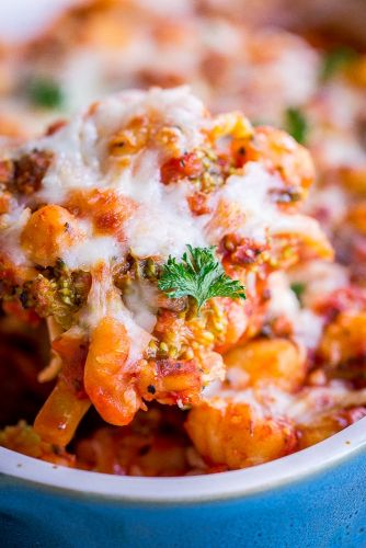 5 Ingredient Gnocchi, Broccoli and White Bean Bake