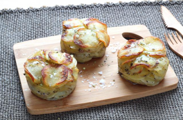 Mini Potato Gratin Stacks