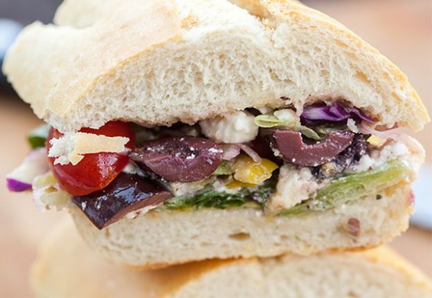 Greek Salad Sandwich