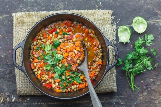 Greek-Style Vegan Black-Eyed Peas