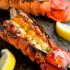 Grilled Lobster Tails with Sriracha Butter