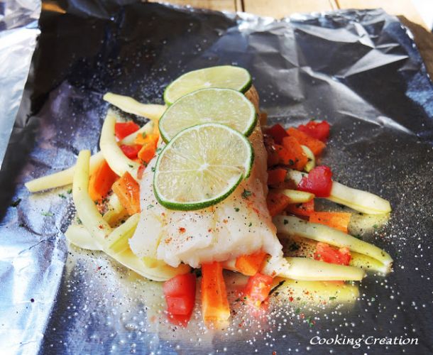 Grilled Zesty Haddock & Vegetable Foil Packets