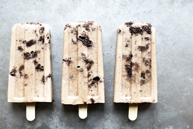 Guinness Popsicles With Irish Cream Soaked Brownies