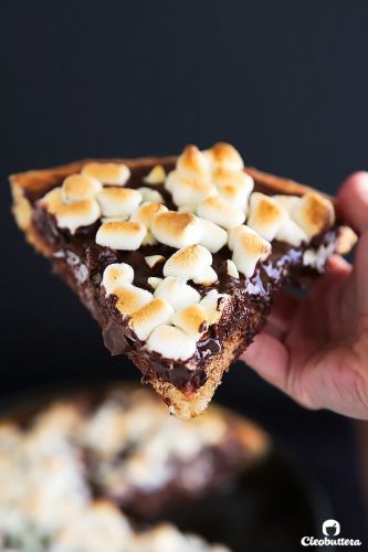 Sinful chocolate pizza