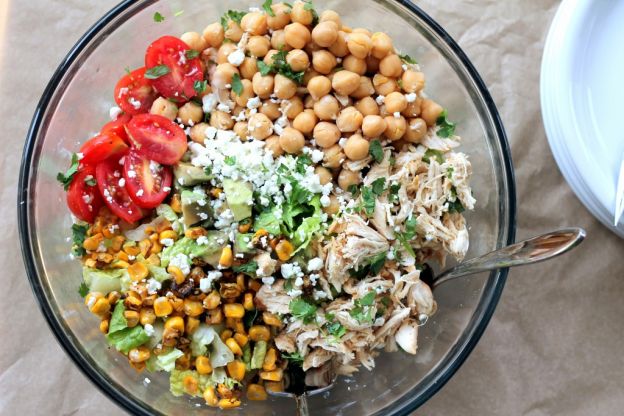 Healthy Chickpea Chopped Salad