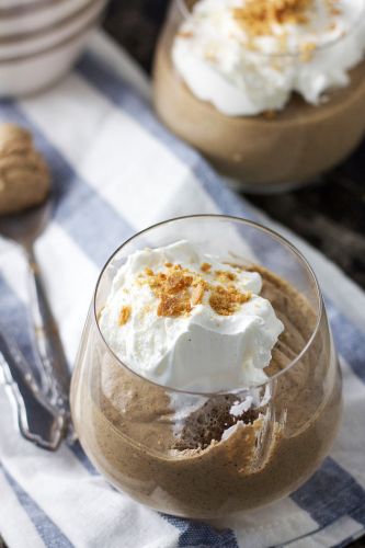 Healthy gingerbread mousse