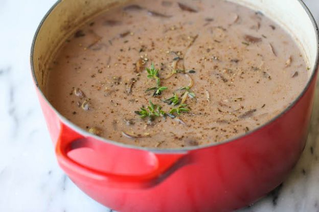 Homemade Cream of Mushroom Soup