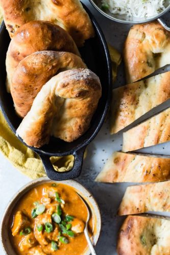 Homemade Garlic Naan Bread