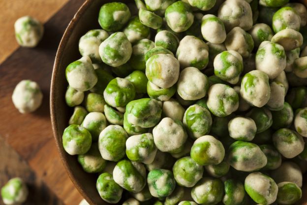 homemade wasabi peas