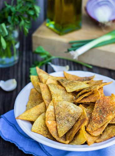 Homemade Vegan and Gluten-Free Cool Ranch Doritos