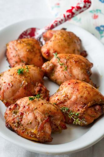 Honey mustard chicken thighs