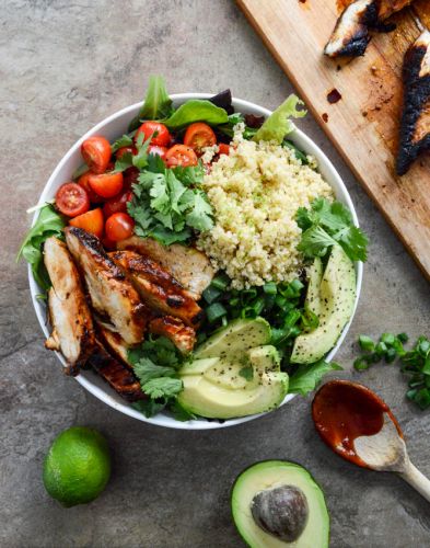 honey chipotle chicken bowls.