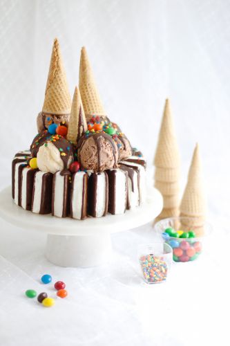 Easy ice cream sandwiches cake