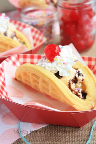 Ice cream tacos