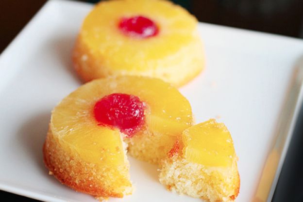 Mini pineapple upside-down cake