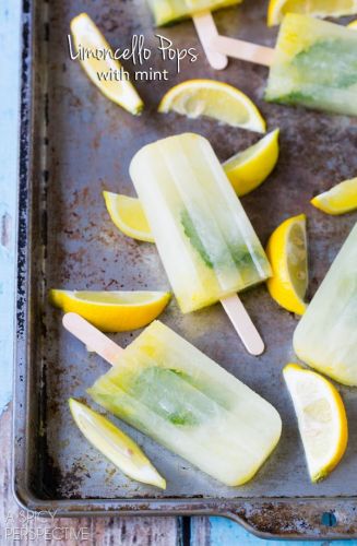 Limoncello popsicles