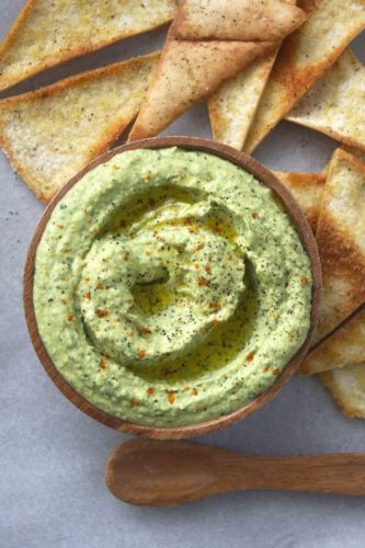 ROASTED GARLIC KALE HUMMUS