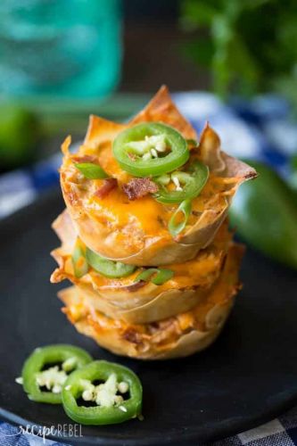 BBQ Chicken Jalapeno Popper Cupcakes