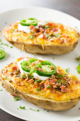 Jalapeno Popper Twice Baked Potatoes