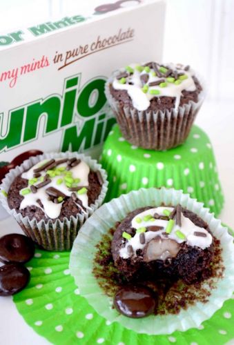 Junior Mint Brownie Bites