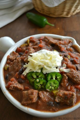 Kickin' steak chili