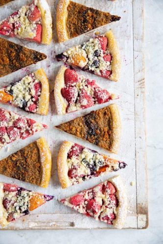 Czech Republic - Kolache (Czech Pastry with Fruit & Streusel Topping)