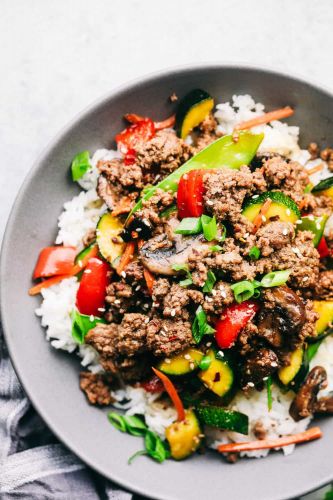 Korean Ground Beef Stir Fry