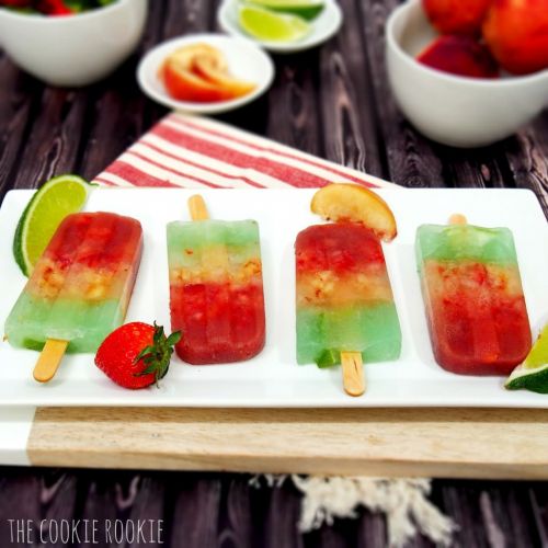 Layered Margarita Popsicles